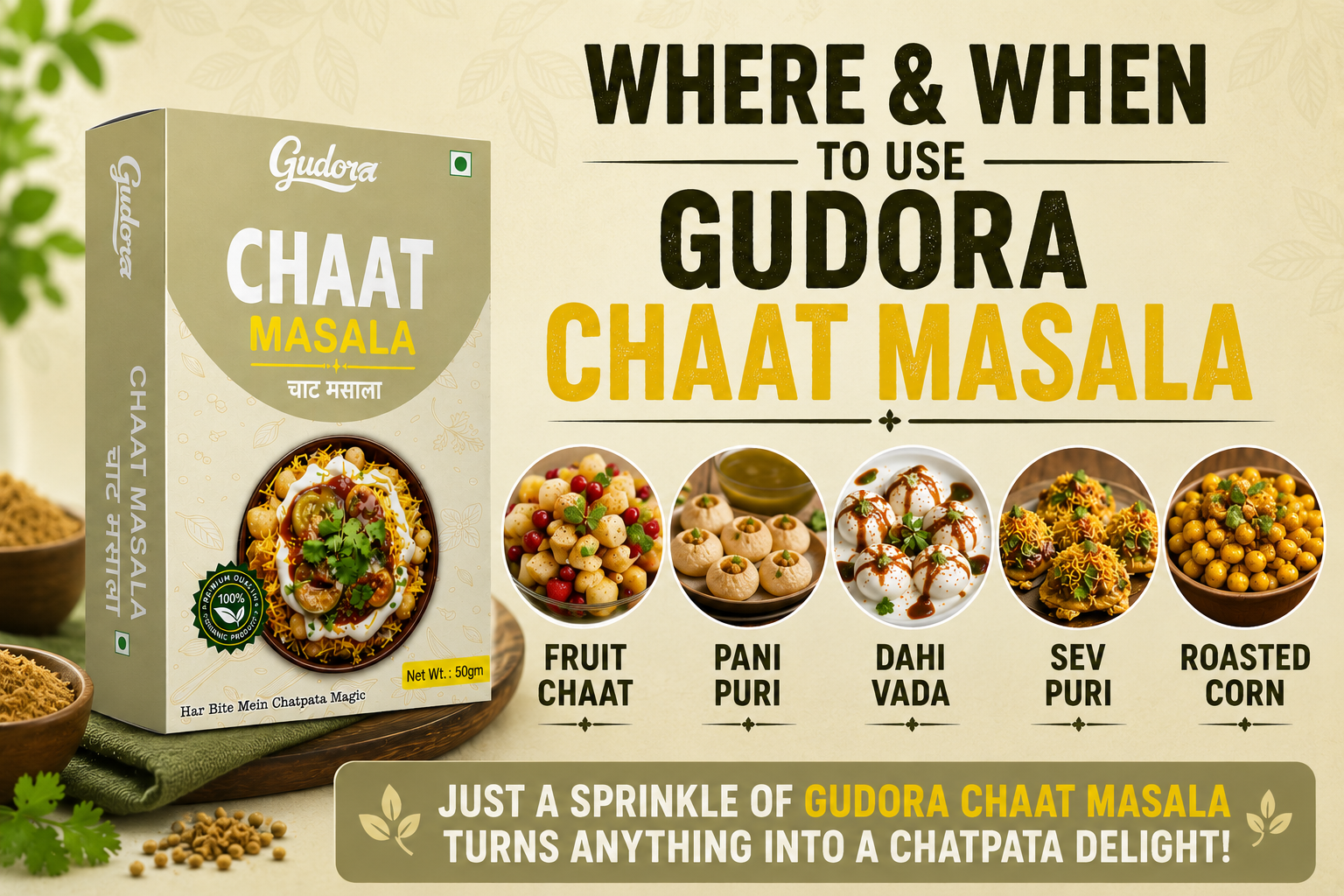 Gudora Chaat Masala Description